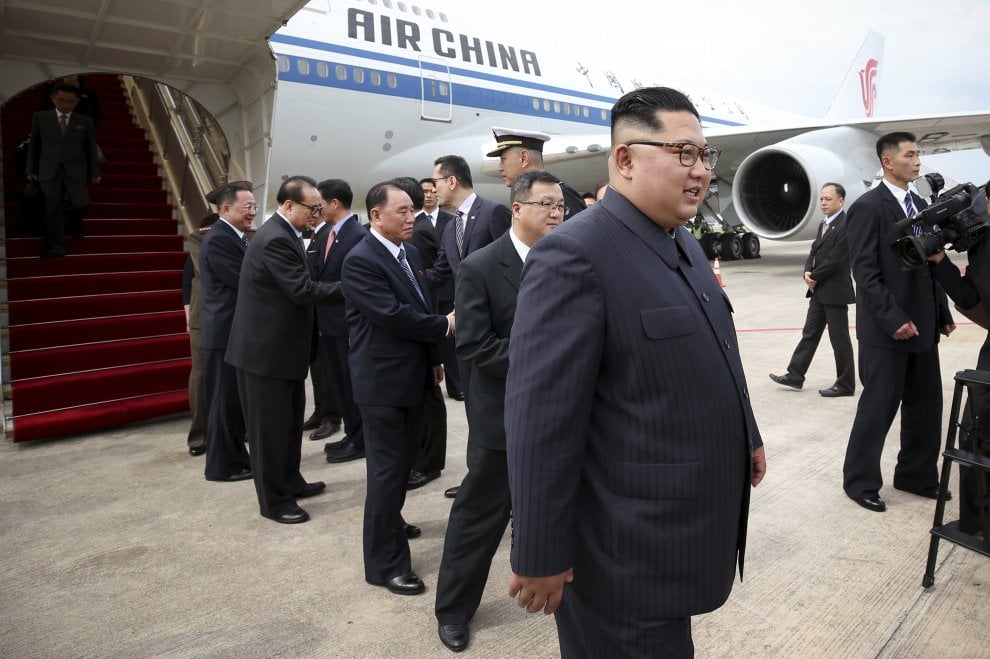 Summit Usa-Corea del Nord, Kim Jong-un a Singapore: 