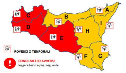 La prefettura e i comuni della provincia di Trapani hanno diramato l'allerta meteo rossa