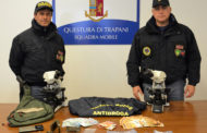 Trapani: spacciava dagli arresti domiciliari cocaina e hashish, arrestato dalla Polizia di Stato