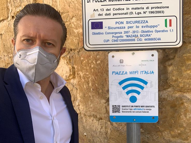 Attivi a Mazara i primi 12 impianti del progetto “Piazza Wi Fi Italia”
