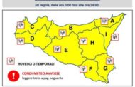 Allerta Meteo gialla della Protezione Civile sulla Sicilia per la giornata di domani