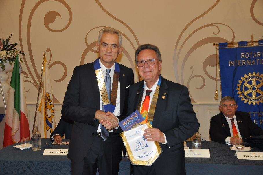 Rotary Club Mazara, visita del Governatore Goffredo Vaccaro