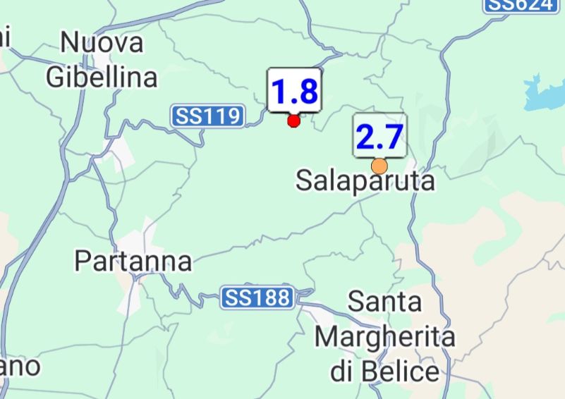 Scosse di terremoto nella Valle del Belice